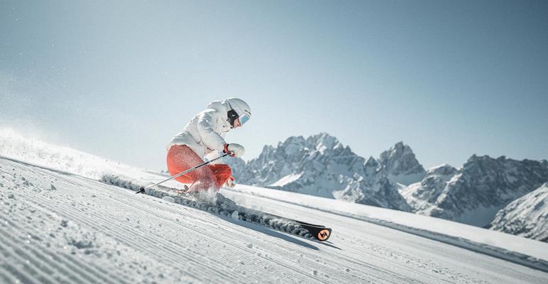 Skifahren 3 Zinnen Dolomites